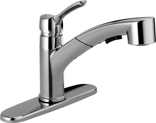 Delta Faucet Collins™ Single Handle Pull Out Kitchen Faucet in Chrome