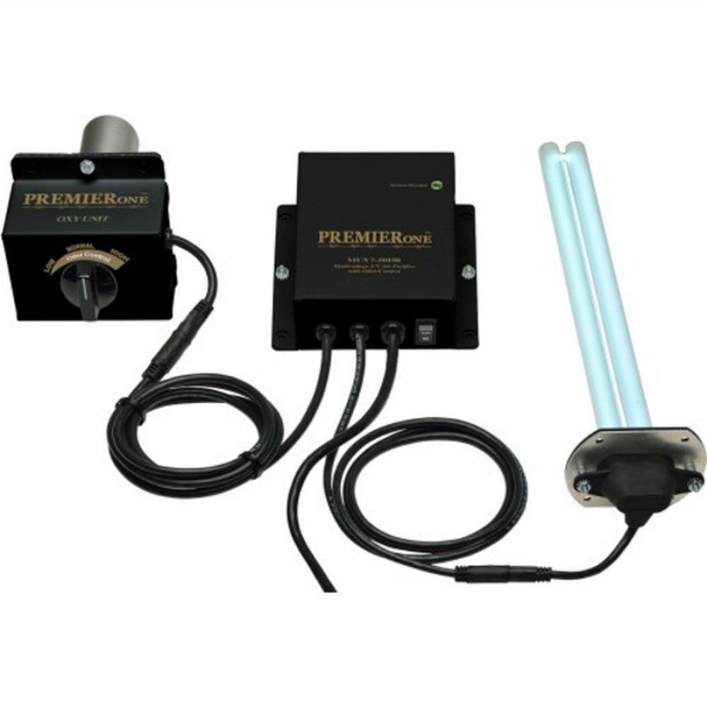 2-Year 120/240V 12 in Ultraviolet Air Cleaner with Remote UVC Lamp and UVV Lamp