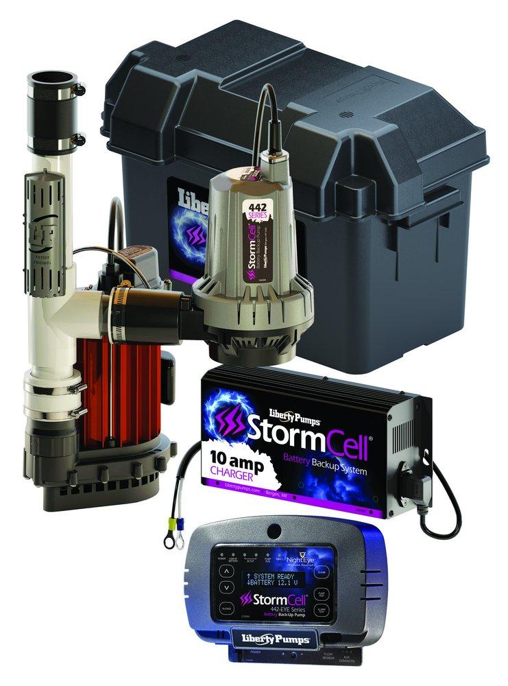 Liberty Pumps StormCell® 1/3 HP 115V Primary Pump (M237) and Battery Backup Combo Sump Pump System