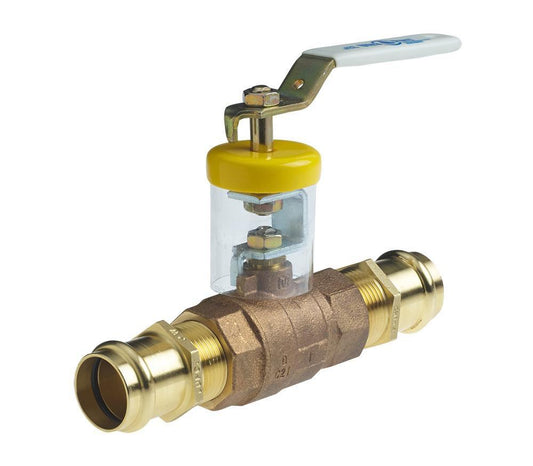 Milwaukee Valve UltraPure 3/4 in. Bronze Full Port Press 200# Ball Valve