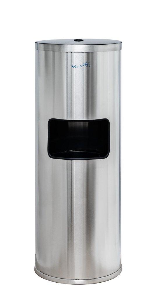 Crown Products Wipe-A-Way™ Stainless Steel Wipe Dispenser in Silver