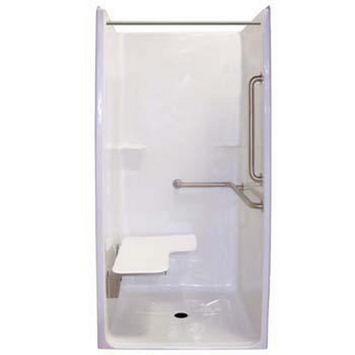 40-1/2 x 36 x 82 in. Alcove Shower Unit in White