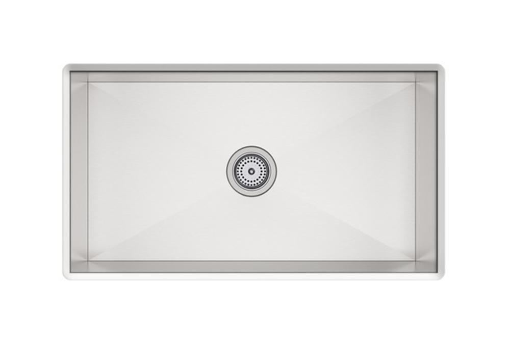 Sterling Ludington® 32 in. Undermount Stainless Steel Single Bowl Kitchen Sink in Satin Stainless Steel