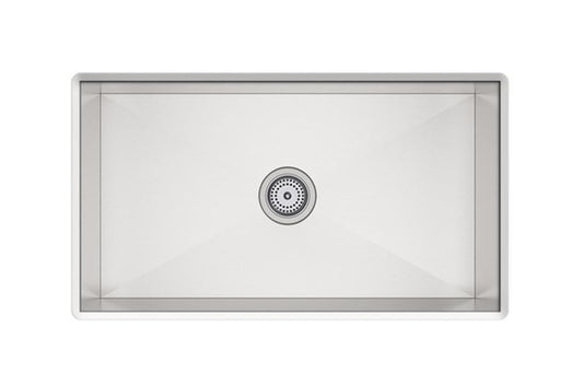 Sterling Ludington® 32 in. Undermount Stainless Steel Single Bowl Kitchen Sink in Satin Stainless Steel