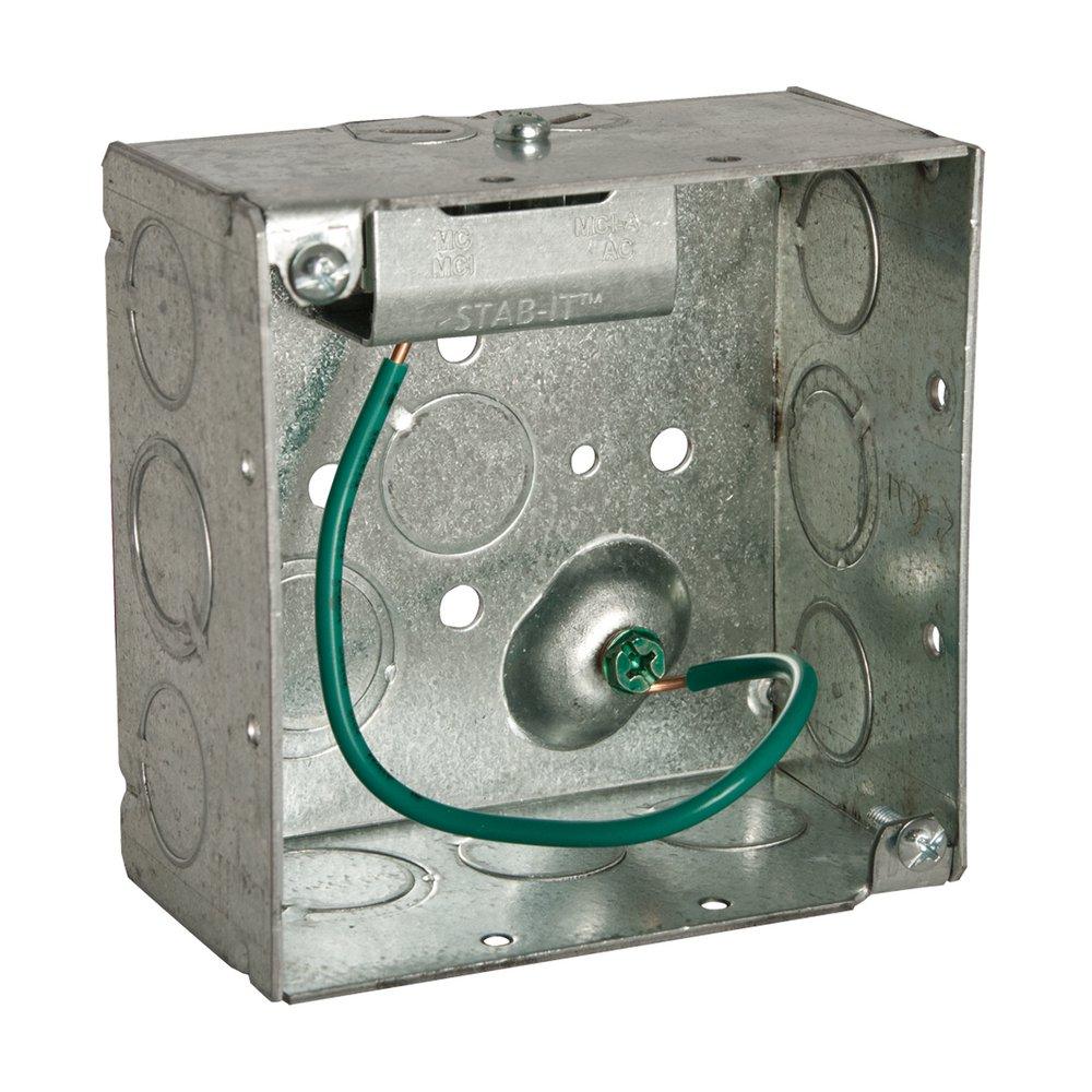 RACO STAB-iT™ 4 x 4 x 2-1/8 in. Steel Square Box