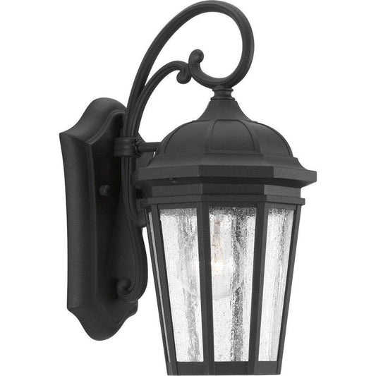 Progress Lighting Verdae 100W 1-Light Medium E-26 Incandescent Small Outdoor Wall Sconce in Black