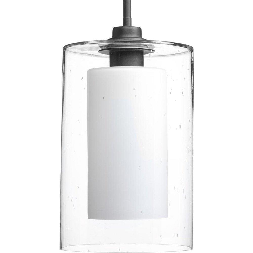 7-3/4 in. 100W 1-Light Medium E-26 Incandescent Pendant in Graphite