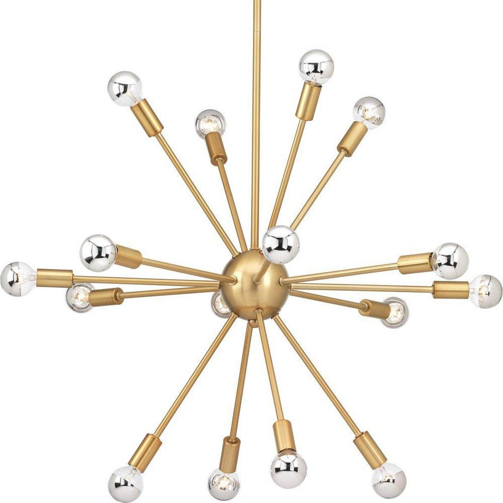 Progress Lighting Ion 25W 16-Light Chandelier in Brushed Bronze