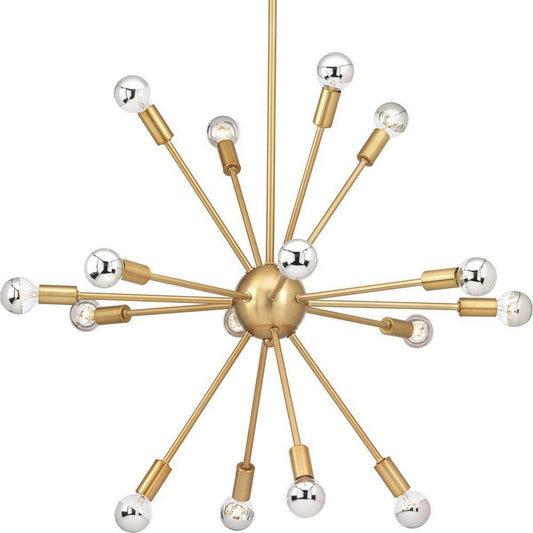 Progress Lighting Ion 25W 16-Light Chandelier in Brushed Bronze