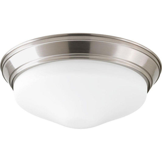 Progress Lighting LED Flush Mount 17W 1-Light LED Flush Mount Ceiling Fixture in Brushed Nickel