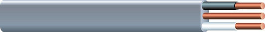 250 ft. 12 ga 2-Conductor Solid Copper UF-B Cable in Grey