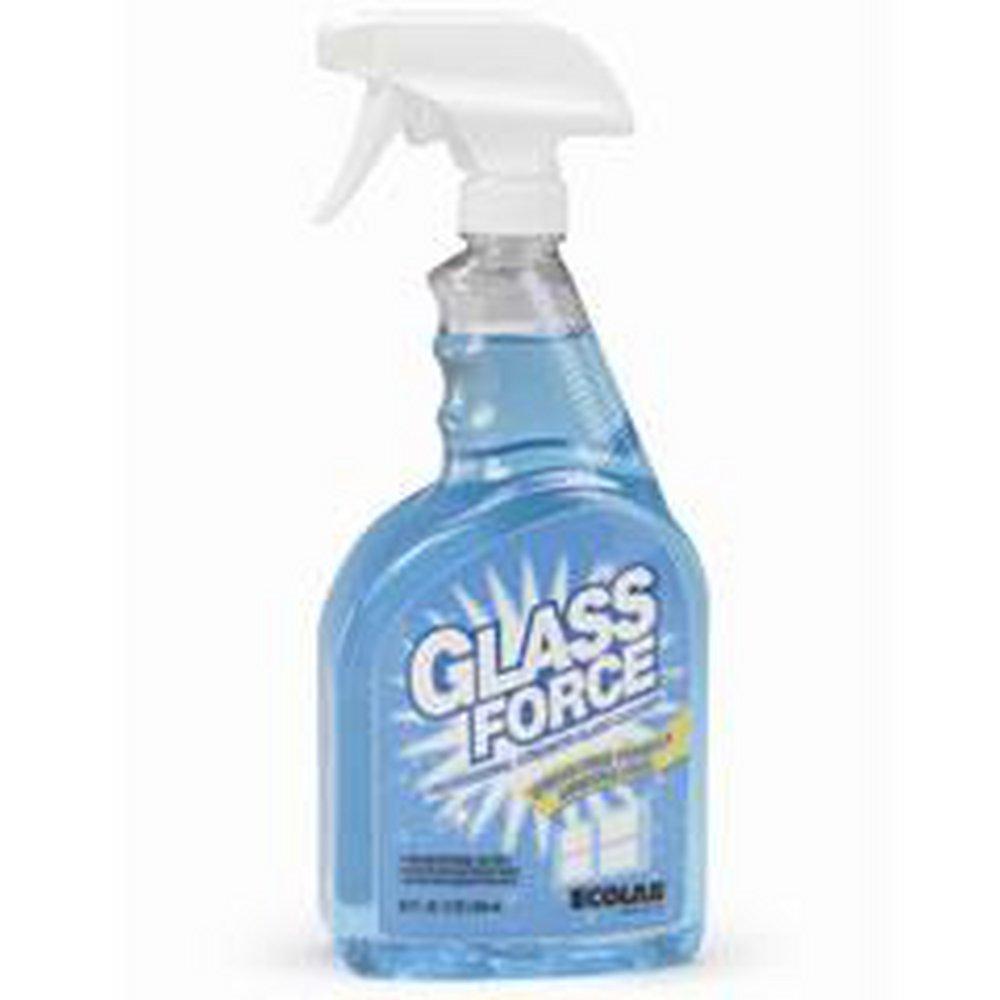 Ecolab Glass Force™ 32 oz. Floral Scent Glass Cleaner in Clear Blue