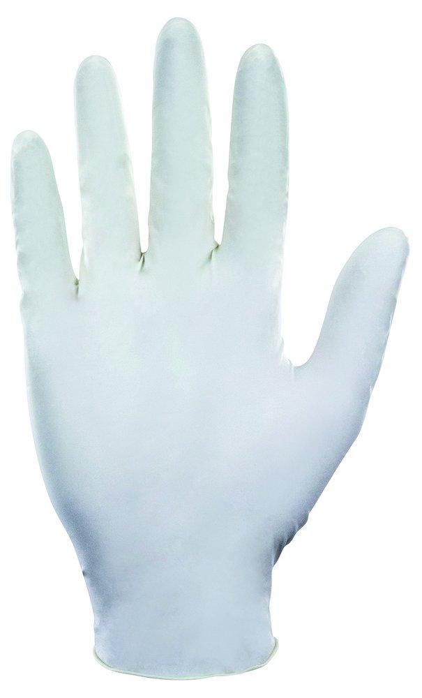 SAS Safety Value-Touch® 5 mil Size L Powder Coated Rubber Disposable Glove in White (Pack of 100)