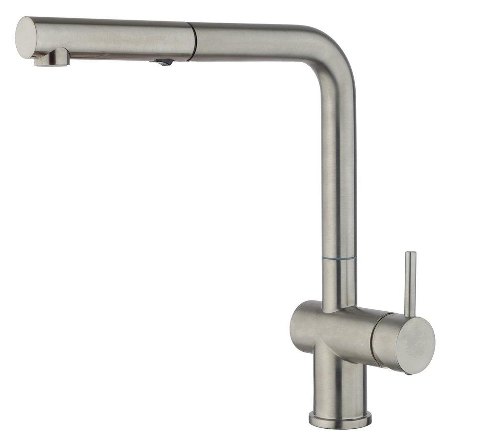 Fortis Milano Single Handle Pull Out Kitchen Faucet in Brushed Nickel
