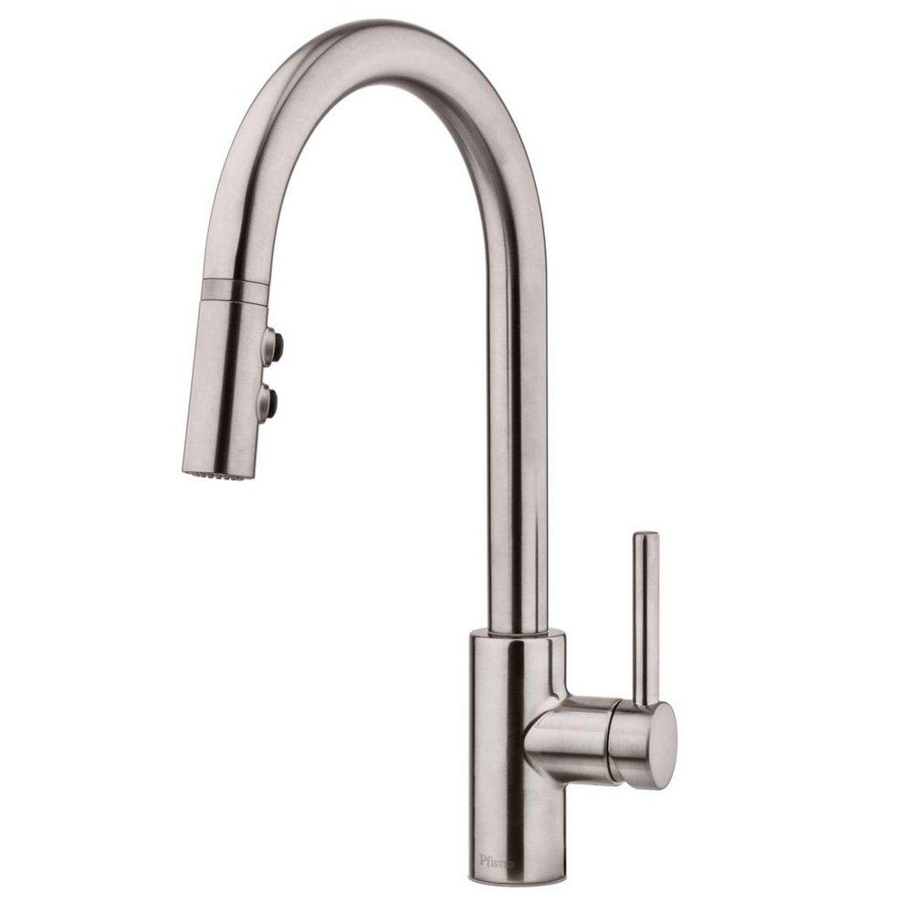 Pfister Stellen™ Single Handle Pull Down Kitchen Faucet in Stainless Steel