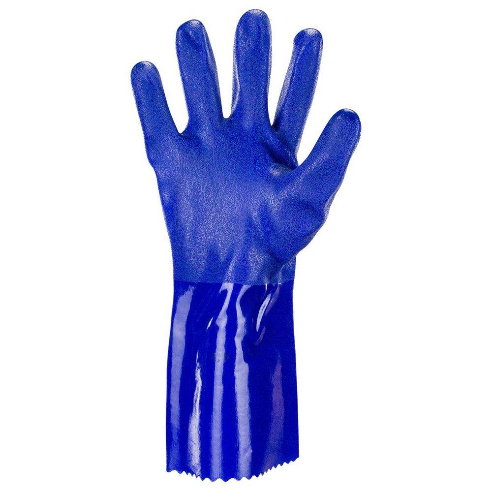 SAS Safety MX Impact Plastic Petrochemical and Oil Refining Size L Reusable Gloves in Blue