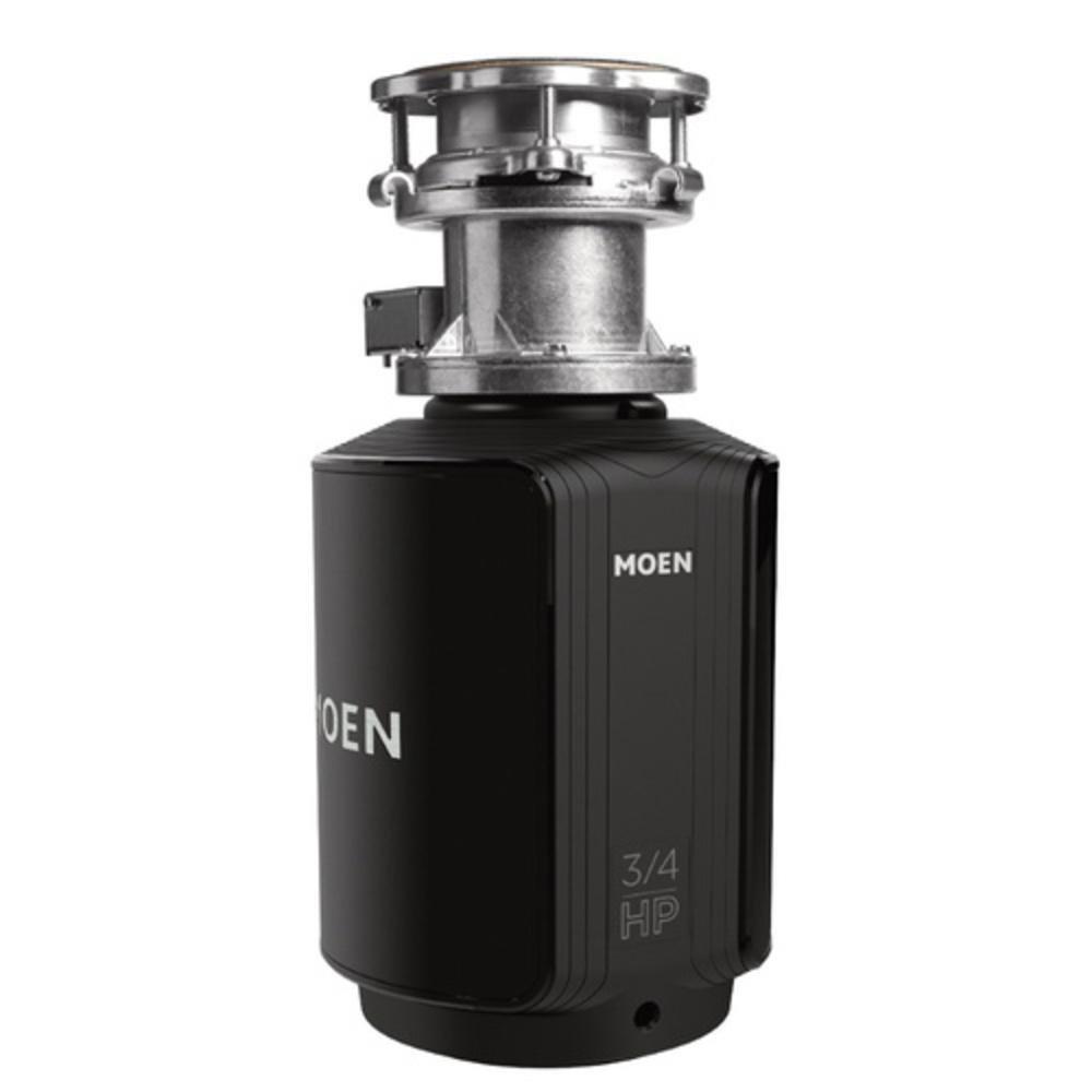 Moen GX Series 3/4 hp 2700 RPM Garbage Disposal in Black