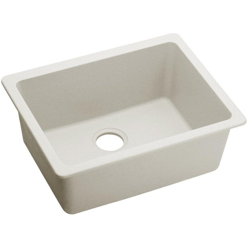 Elkay Quartz Luxe® 24-5/8 in. Undermount Composite Single Bowl Kitchen Sink in Ricotta