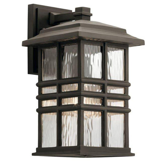 Kichler Lighting Beacon Square™ 14-1/4 in. 60W 1-Light Outdoor Wall Lantern in Olde Bronze