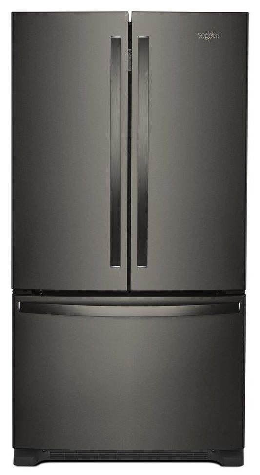 25 cu. ft. French Door Full Refrigerator in Fingerprint Resistant Black Stainless