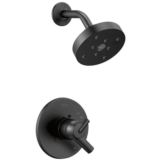 Delta Faucet Trinsic® One Handle Single Function Shower Faucet in Matte Black (Trim Only)