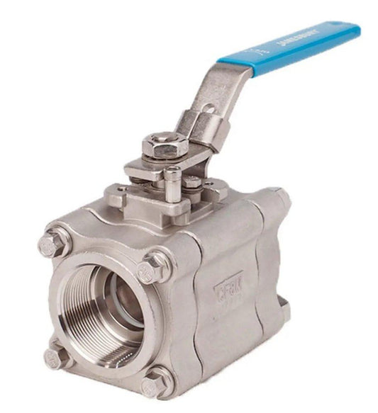Jamesbury Series 4000 3/4 in. Carbon Steel Standard Port NPT x Socket Weld CL800 Fire-Tite Ball Valve w/Xtreme Seats