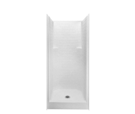 Aquatic Everyday 36 x 36 x 80 in. Alcove Shower Unit in White