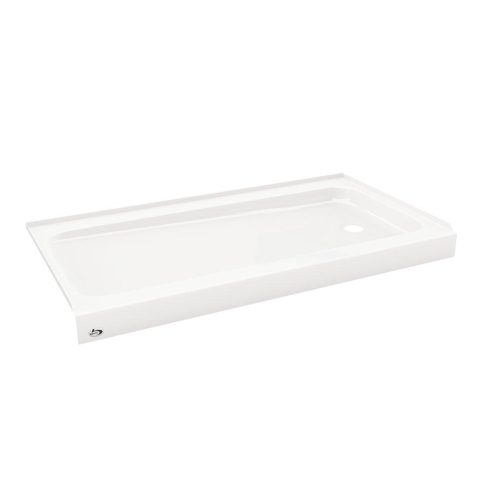 PROFLO® Bannack 60 in. x 32 in. Shower Base with Right Drain in White