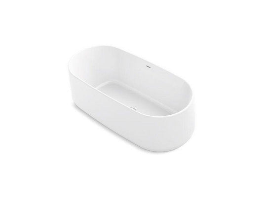 KOHLER Ceric® 65 x 29-1/16 in. Freestanding Bathtub with Center Drain in White
