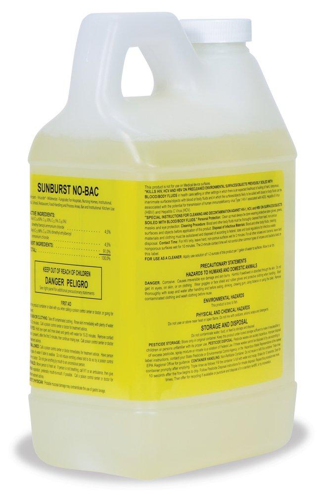 Sunburst Chemicals No-Bac 64 oz. Sanitizer (Case of 2)
