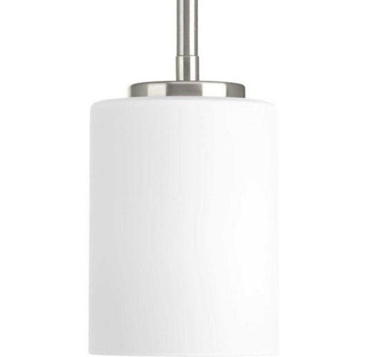 Progress Lighting Replay 4 in. 100W Incandescent Mini Pendant in Brushed Nickel