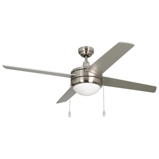 RP Lighting Europa 50 in. 4-Blade Indoor Ceiling Fan in Brushed Nickel