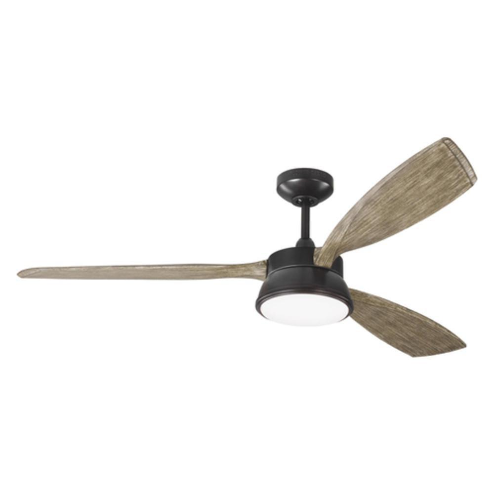 Visual Comfort & Co. Fan Sea Gull 27W 3-Blade Ceiling Fan with 57 in. Blade Span in Aged Pewter
