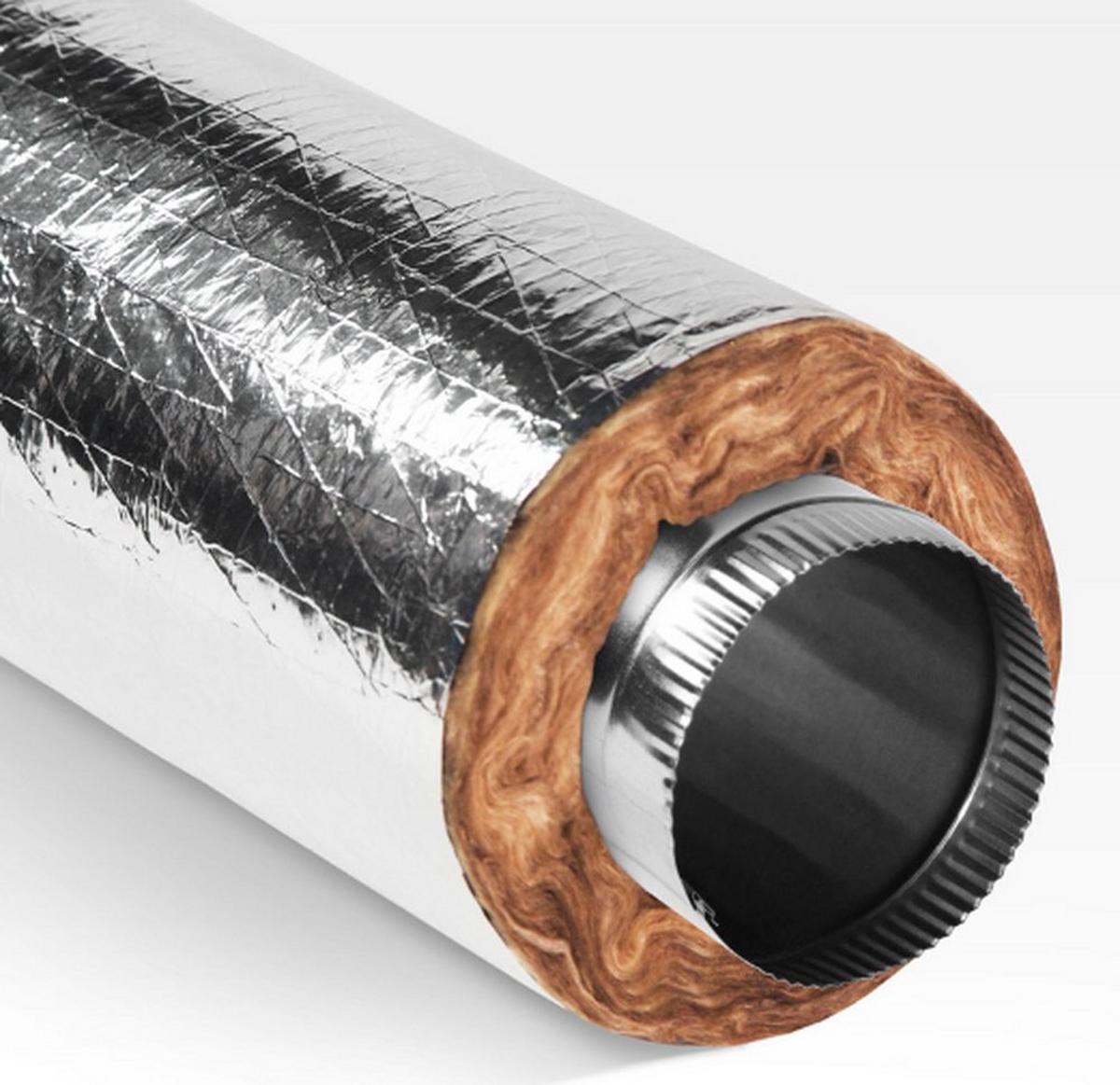 Quietflex Manufacturing Quietflex® 21-1/2 in. R6 Duct Sleeve 5 ft. Plastic