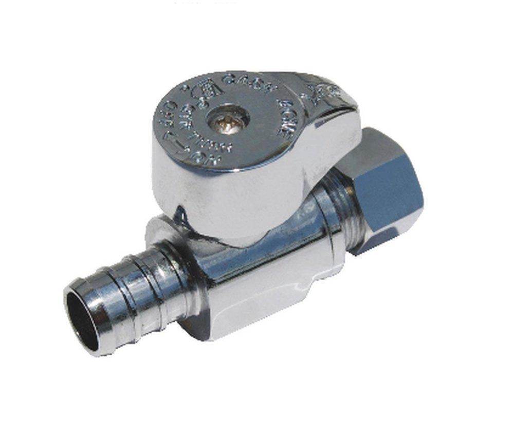 BrassCraft BRPX04 Series 1/2 x 3/8 in. F1807 x OD Compression Supply Stop Valve in Chrome