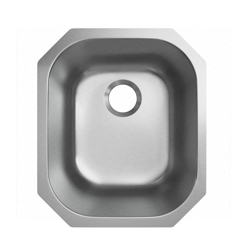 PROFLO® Plomosa 17 in. Undermount Stainless Steel Single Bowl Kitchen Sink