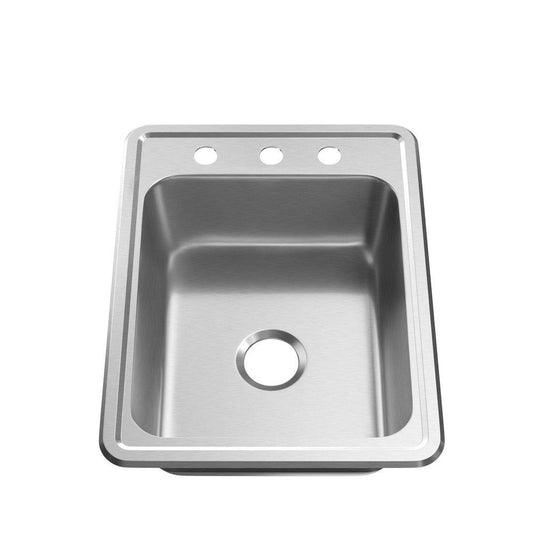 PROFLO® Bealeton 17 x 22 in. Stainless Steel Single Bowl Drop-in Kitchen Sink