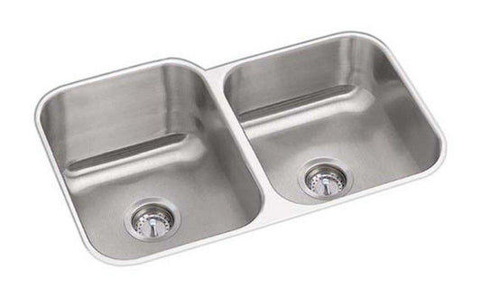 PROFLO® Plomosa 31-3/4 in. Undermount Stainless Steel Double Bowl Kitchen Sink