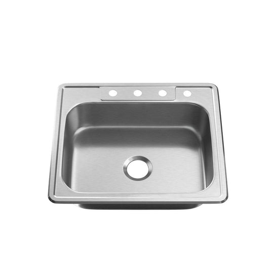 PROFLO® Bealeton 25 x 22 in. Stainless Steel Single Bowl Drop-in Kitchen Sink