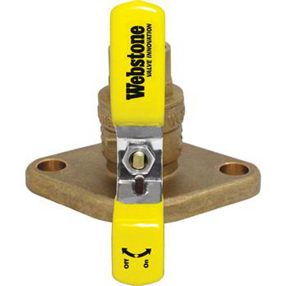 Webstone a brand of NIBCO 5040 Series 3/4 in. Forged Brass Full Port Sweat x Flanged 600# Ball Valve