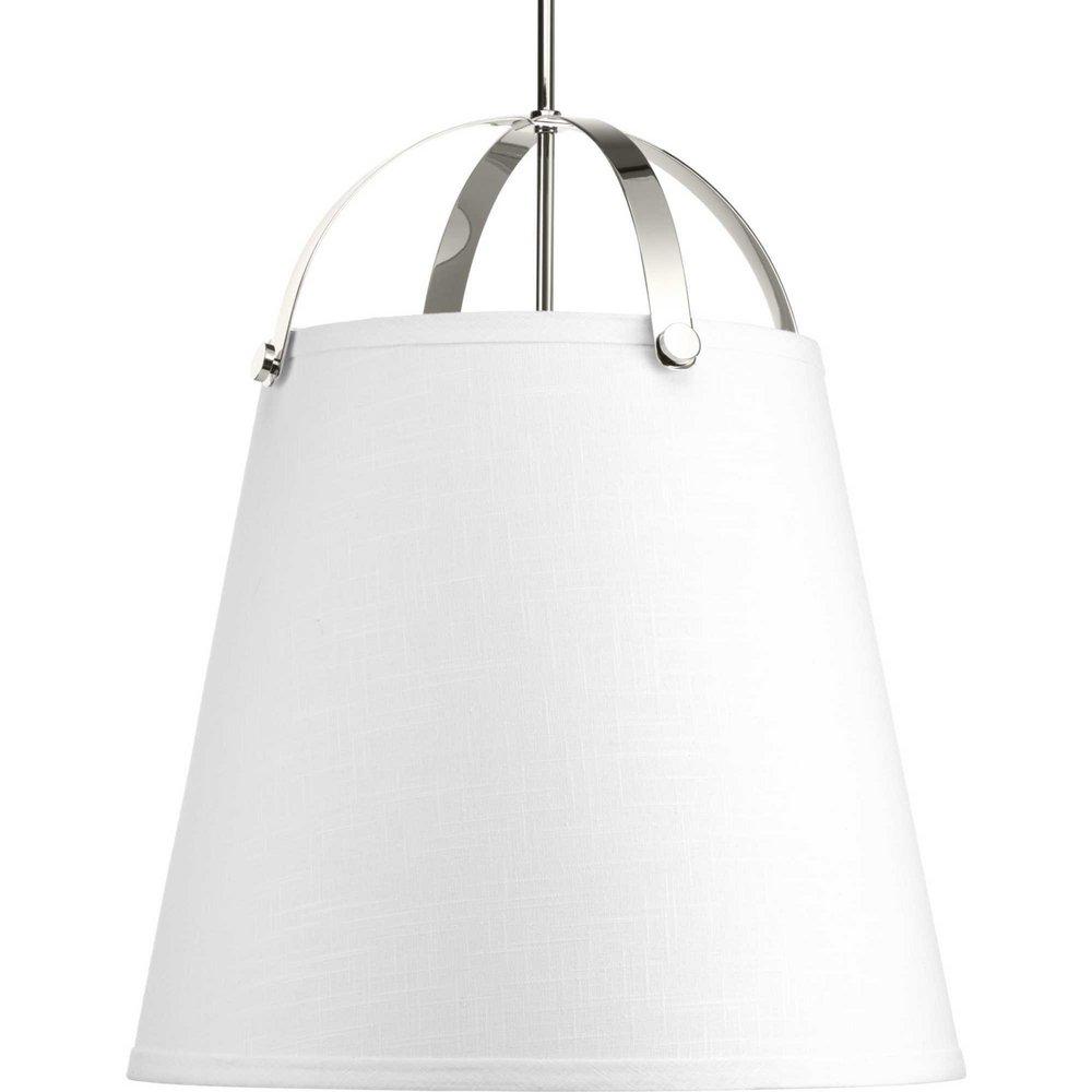 Progress Lighting Galley 21 in. 75W 3-Light Medium E-26 Incandescent Pendant in Polished Nickel