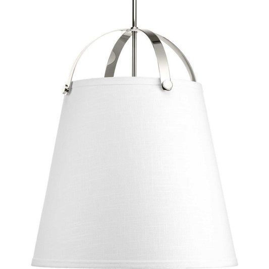 Progress Lighting Galley 21 in. 75W 3-Light Medium E-26 Incandescent Pendant in Polished Nickel