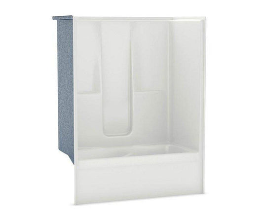 Aker by MAAX Professional 60 in. x 33 in. Tub & Shower Unit in White with Right Drain