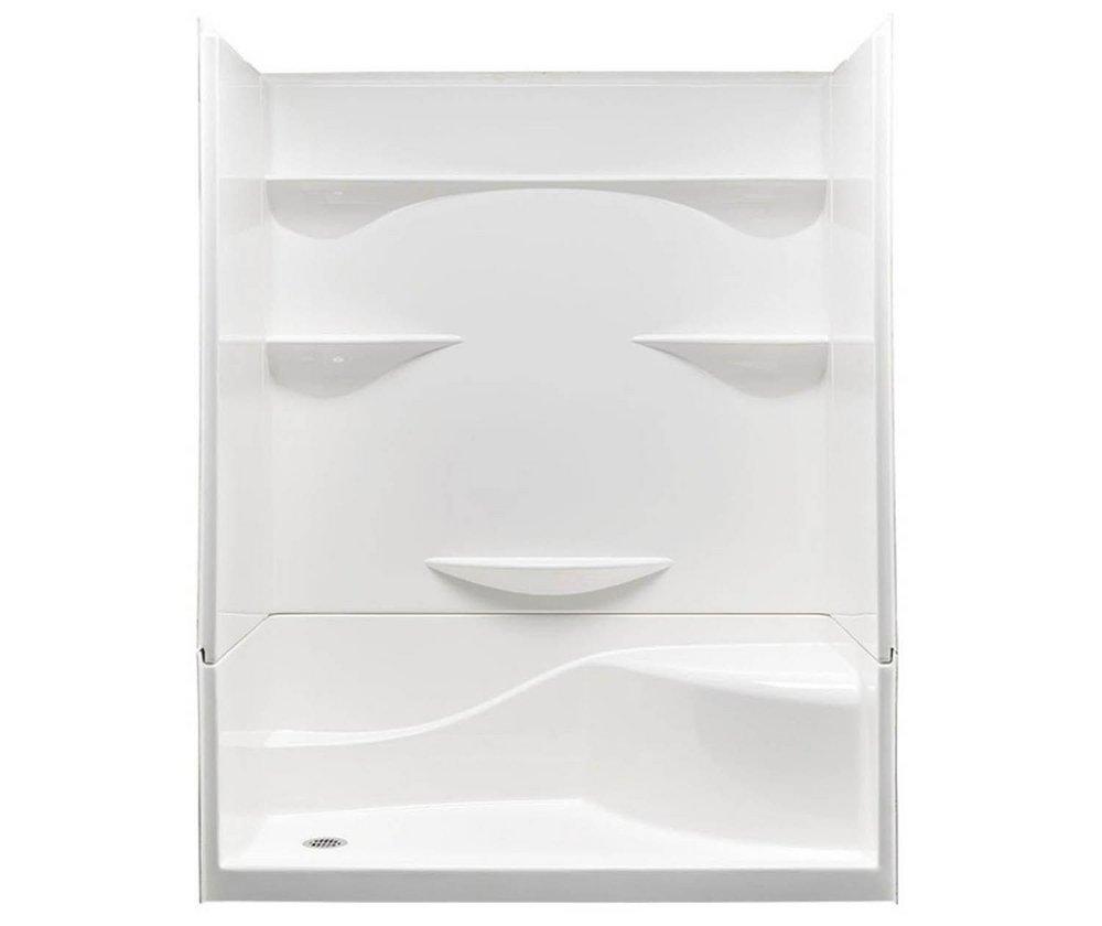 Aquatic Remodeline Sectionals 30 x 60 x 76 in. Alcove Shower Unit in White