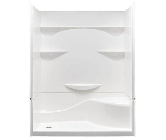 Aquatic Remodeline Sectionals 30 x 60 x 76 in. Alcove Shower Unit in White