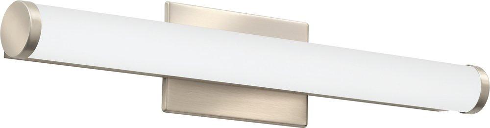 Lithonia Lighting Contemporary Cylinder 18W 1-Light Vanity Light in Brushed Nickel