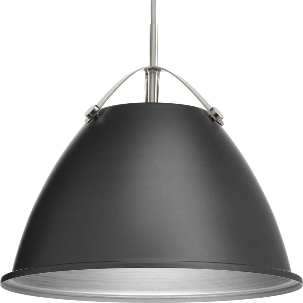 Progress Lighting Tre 15 in. 100W 1-Light Medium E-26 Incandescent Pendant in Graphite Grey