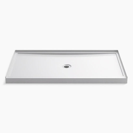 KOHLER Rely® 60 in. x 34 in. Shower Base with Center Drain in White