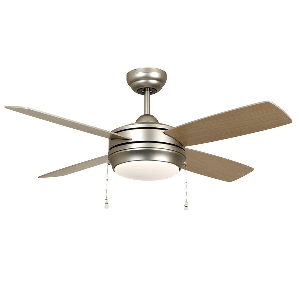 Craftmade Laval 44in. 4-Blade Ceiling Fan with LED Light Kit in Brushed Pewter