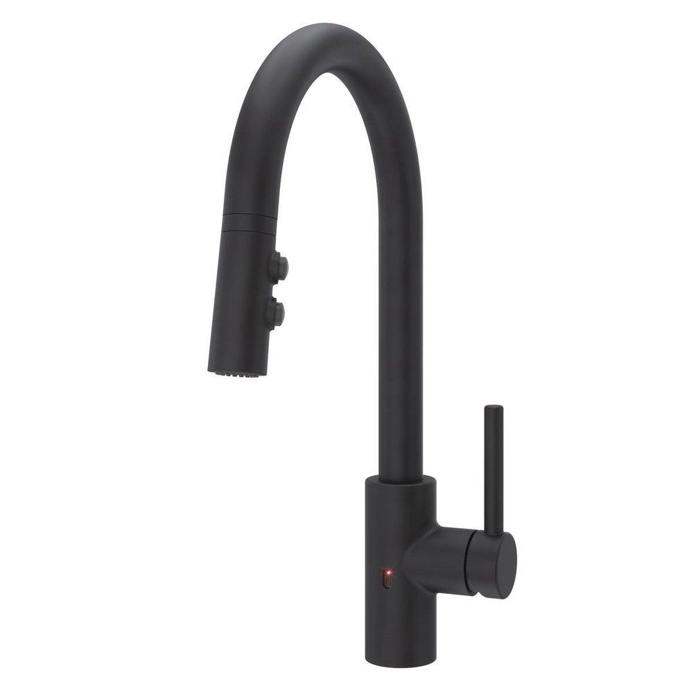 Pfister Stellen™ Single Handle Pull Down Kitchen Faucet in Matte Black